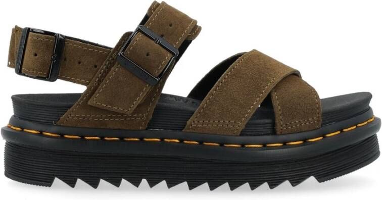 Dr. Martens Voss II Olive Flat Sandalen