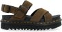 Dr. Martens Voss II Olive Flat Sandalen - Thumbnail 1