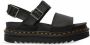 Dr. Martens Zwarte leren sandalen met Quad-zool Black Dames - Thumbnail 2