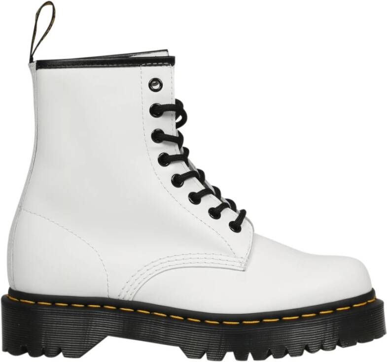 Dr. Martens Witte Gladde Gevechtslaarzen White Dames