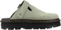 Dr. Martens ZebZag Suede Mules Dames Green- Dames Green - Thumbnail 1