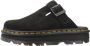 Dr. Martens ZebZag Suede Mules Black- Black - Thumbnail 2