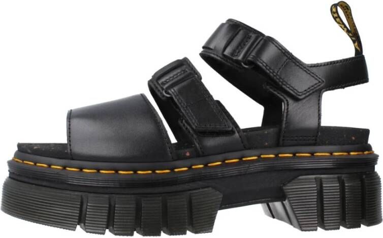 Dr. Martens Zwarte 3-Strap Sandalen Black Dames