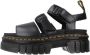 Dr. Martens Zwarte 3-Strap Sandalen Black Dames - Thumbnail 1