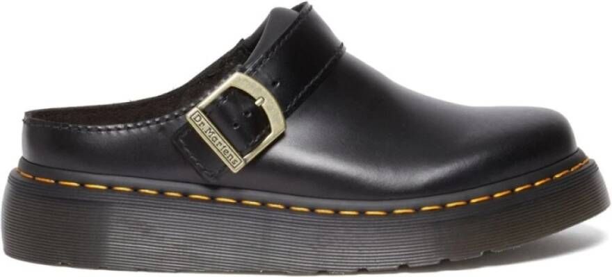 Dr. Martens Zwarte Atlas Lakleren Laarzen Black Heren