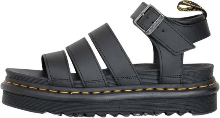Dr. Martens Klassieke platte sandalen met verstelbare enkelband Black Dames - Foto 13