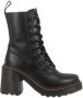 Dr. Martens Zwarte dameslaarzen met middelhoge hak en veters Black Dames - Thumbnail 2