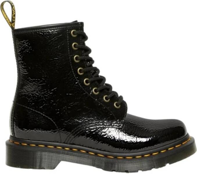 Dr. Martens Zwarte Distressed Patent Laarzen Black Dames - Foto 2