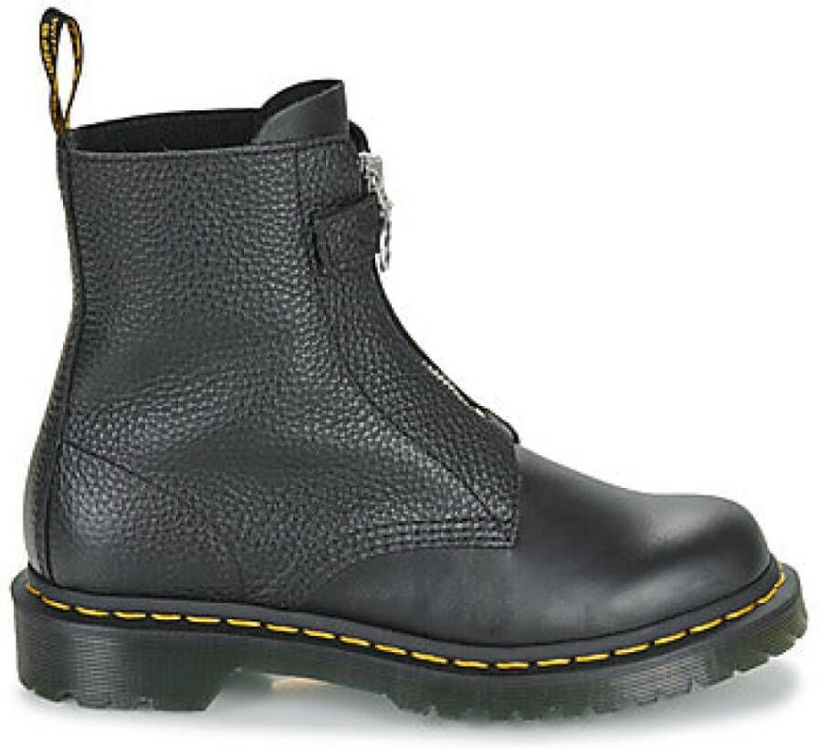 Dr martens Dr. Martens 1460 Pascal front zipper Zwart Leer Biker boots Dames - Foto 2