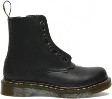 Dr. Martens Zwarte leren enkellaarsjes met veters