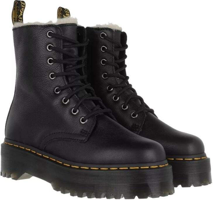 Dr. Martens 1490 BLACK VIRGINIA Hoge sneakersVeterlaarzenHoge sneakersVeterboots s veterschoenen s sneakersVrije tijd half-hoogHalf-hoge schoenen veterschoen sneakers Zwart - Foto 4