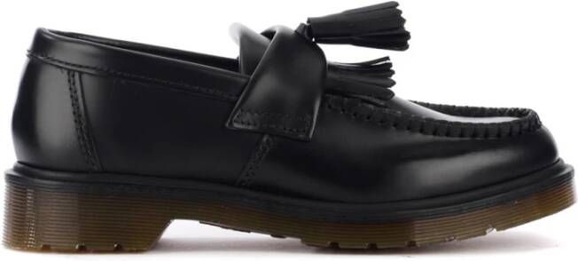 Dr. Martens Zwarte leren franje loafer Adrian