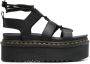 Dr. Martens Athena Leren Sandalen Lente Zomer Collectie Black Dames - Thumbnail 16