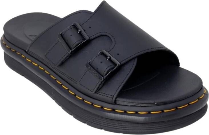 Dr. Martens Zwarte Leren Sandalen met Quad-zool Zwart Heren - Foto 3