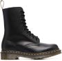 Dr. Martens Zwarte Leren Laarzen met Logo Treklus Black - Thumbnail 11