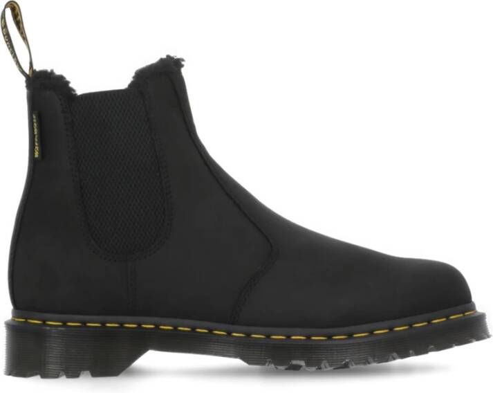 Dr. Martens Zwarte Leren Laarzen voor Mannen Black Heren