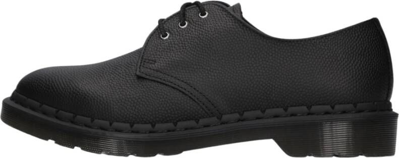 Dr. Martens Zwarte Leren Lage Veterschoenen Black Heren