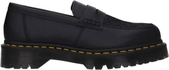 Dr. Martens Zwarte leren loafer met middelhoge hakken