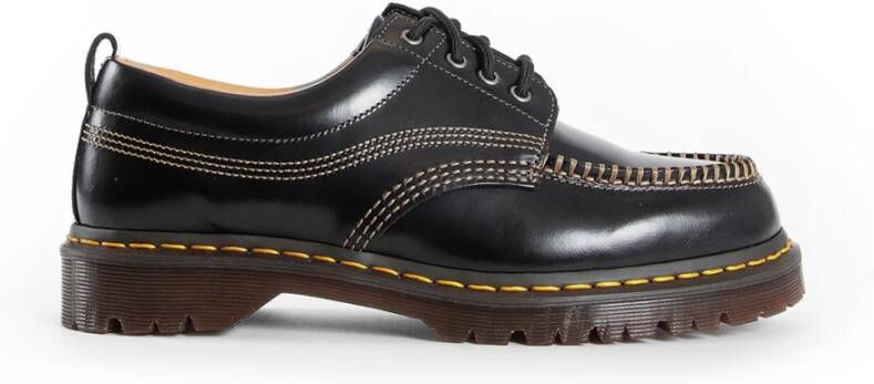 Dr. Martens Zwarte leren Moc Teen Schoen