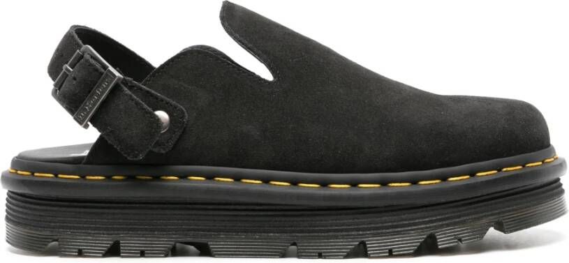 Dr. Martens Zwarte leren sandalen met luchtkussenzool