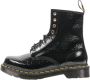 Dr. Martens Zwarte Leren Veterschoenen voor Dames Black Dames - Thumbnail 1