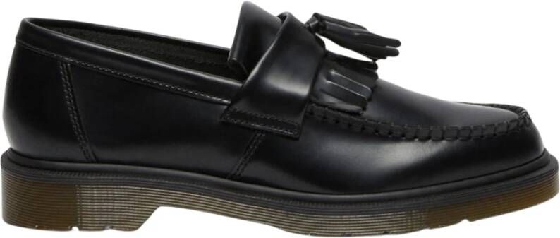 Dr. Martens Zwarte Monochrome Loafer met Franjes