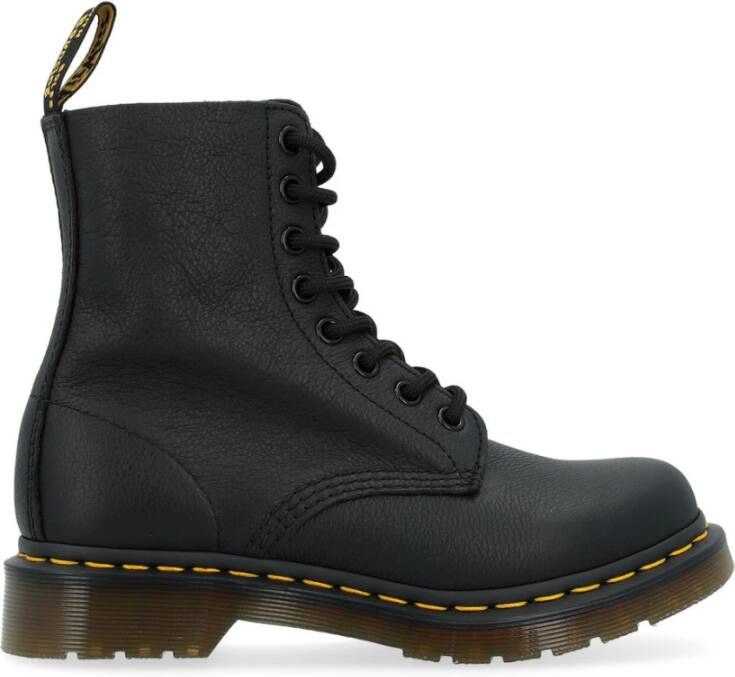 Dr. Martens Zwarte Nappa Leren Enkellaarzen Black Heren