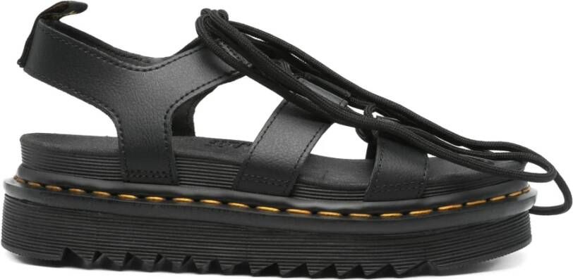 Dr. Martens Zwarte sandalen met logo