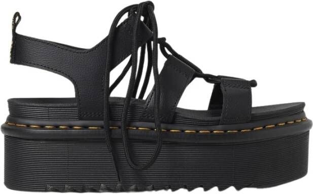 Dr. Martens Athena Leren Sandalen Lente Zomer Collectie Black Dames - Foto 4