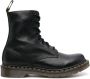 Dr. Martens Zwarte Schoenen met Contraststiksels en Veters Black Dames - Thumbnail 1