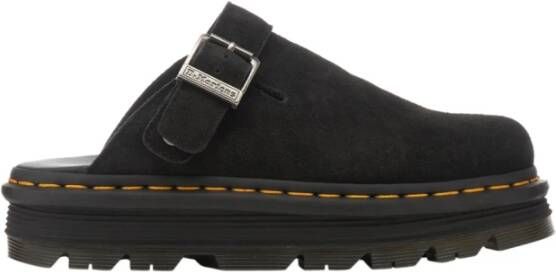 Dr. Martens Zwarte Suède Unisex Sandalen Black Dames