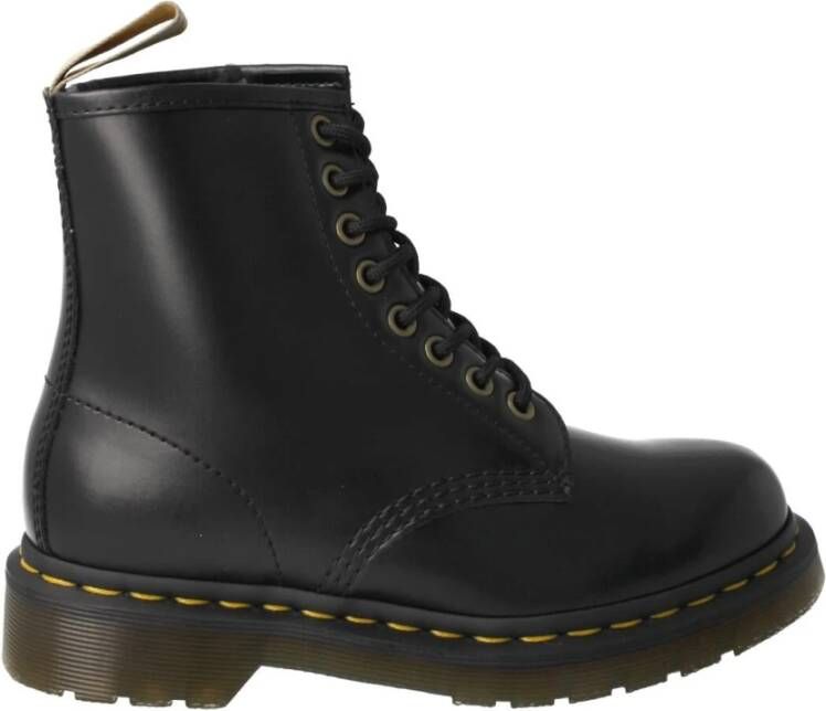 Dr. Martens Zwarte Vegan 1460 slaarzen Black