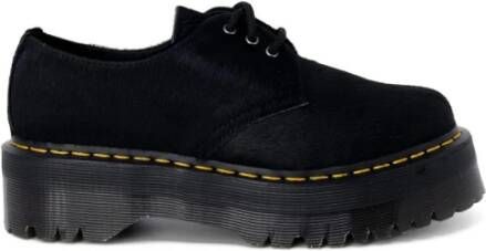 Dr. Martens Zwarte Veterschoenen met Plateauzool