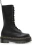 Dr. Martens Zwarte Veterschoenen van Leer Black Dames - Thumbnail 1