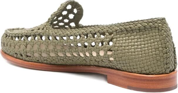 Dragon Diffusion Woven Leather Loafers - Foto 2
