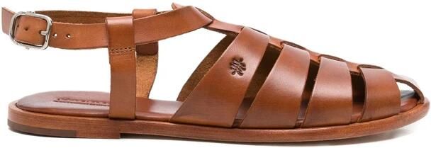 Dragon Diffusion Woven Strap Flat Sandal