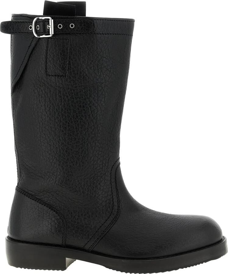 Dries Van Noten Leren biker boots