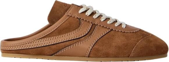 Dries Van Noten Leren suède slip-on sneakers