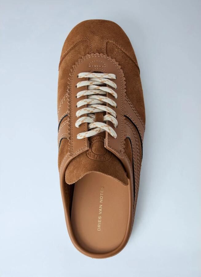 Dries Van Noten Leren suède slip-on sneakers - Foto 2