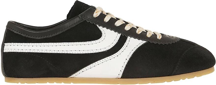 Dries Van Noten Suède en Leren Sneakers