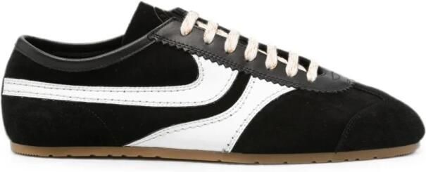 Dries Van Noten Suède en leren sneakers