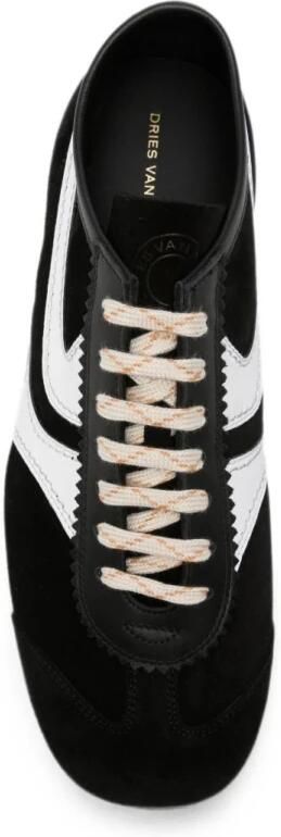 Dries Van Noten Suède en leren sneakers - Foto 3