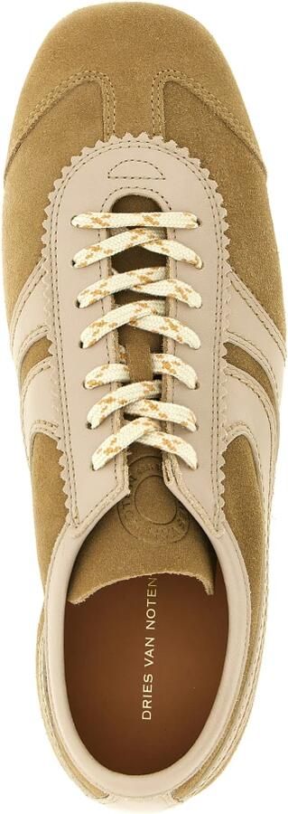 Dries Van Noten Suede Sneakers met lederen details - Foto 2