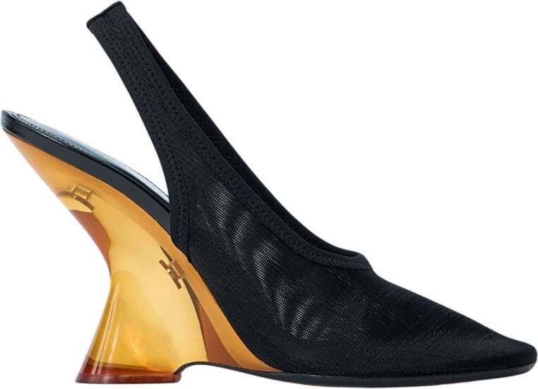 Dries Van Noten Gebogen Sleehak Slingback Hakken
