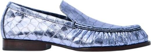 Dries Van Noten Krokodil-geëtste Leren Loafers