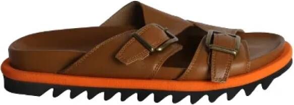 Dries van Noten Pre-owned Leather sandals Brown Dames