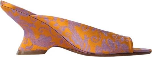 Dries Van Noten Satin Slingback Sleehakken