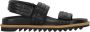 Dries Van Noten Stijlvolle leren rubberen slippers sandalen - Thumbnail 1