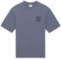 Drole de Monsieur Blauw Slogan Tresses T-shirt - Thumbnail 1
