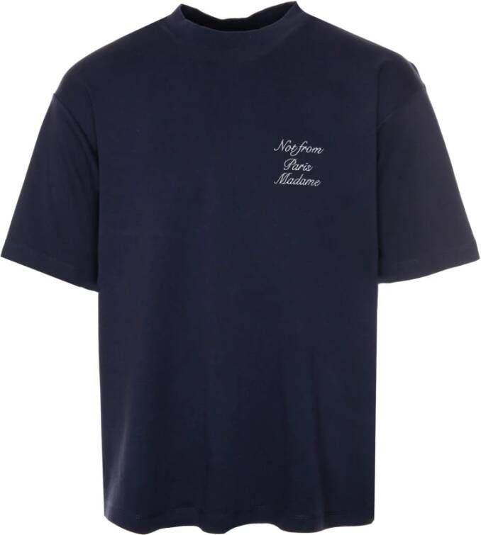 Drole de Monsieur Calligraphy Slogan T-Shirt